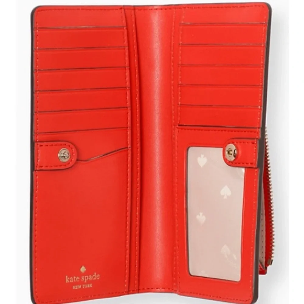Kate Spade Staci Large Slim Bifold Wallet Gazpacho